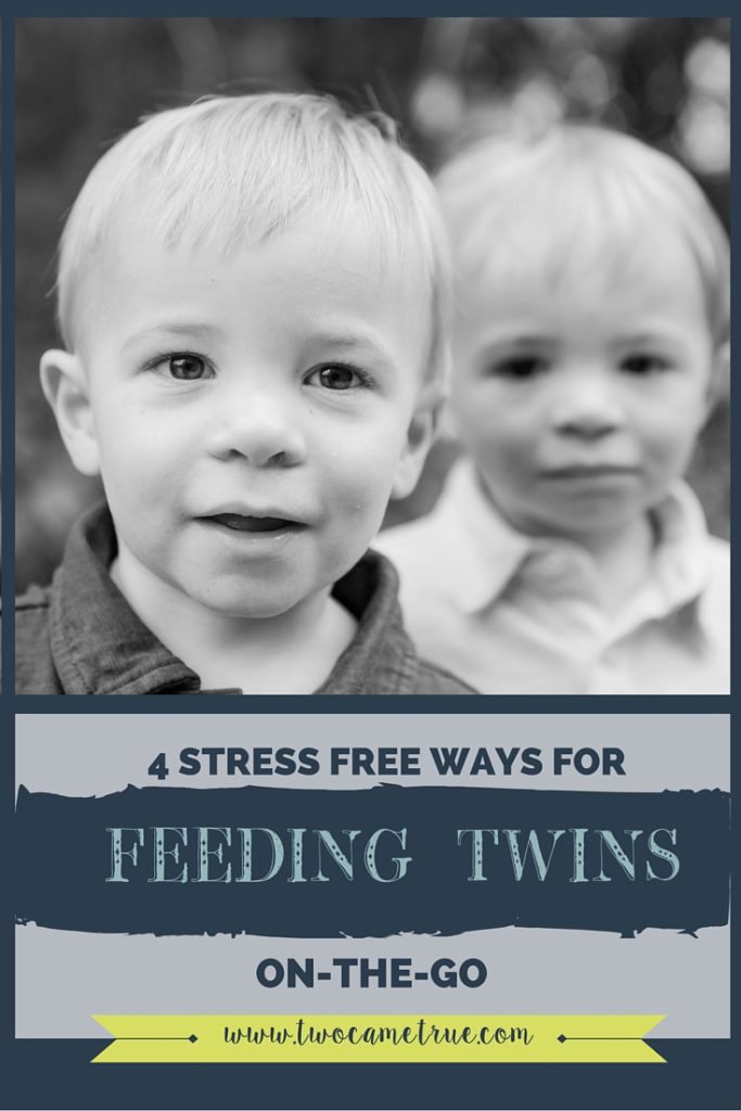 Venturing out and about alone with twins can be intimidating. These 4 tips will help take the stress out of feeding twins in public.