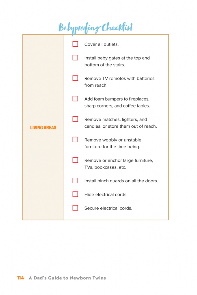 how to baby-proof your home for newborn twins